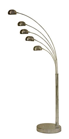 Palp stojací lampa 5x E14 40W bez zdroje 210cm IP20, bronzová patina 1