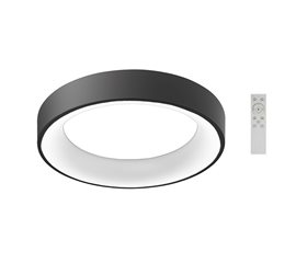 Sovana přisazené svítidlo LED 40W 2200lm 2700-6500K 45cm kulaté IP20, černé + ovladač