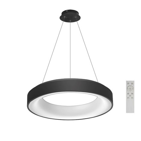 Sovana závěsné svítidlo LED 50W 2750lm 2700-6500K 55cm kulaté IP20, černé + ovladač 1