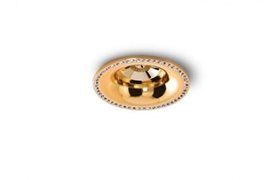 Adamo Midst Diamond podhledové svítidlo 1x GU10 50W bez zdroje 9cm kulaté IP20, zlaté