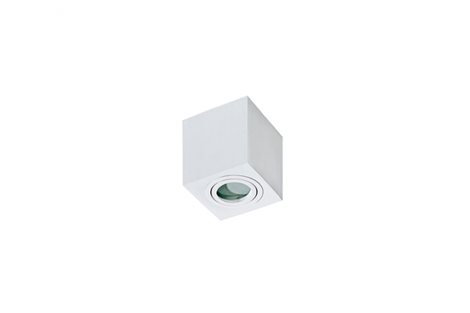 Brant koupelnové přisazené svítidlo 1x GU10 50W bez zdroje 9cm hranaté IP20, bílé 2