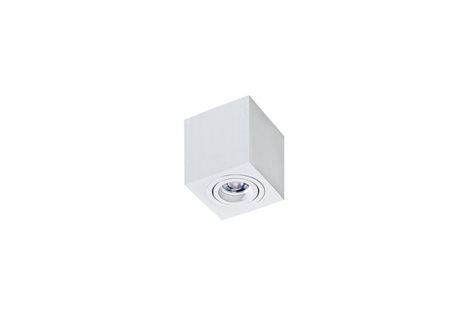 Brant přisazené bodové svítidlo 1x GU10 50W bez zdroje 9cm hranaté IP20, bílé 2