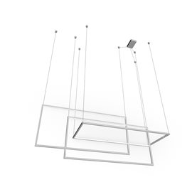 Metric závěsné svítidlo LED 135W 6880lm 3000K stmívatlené 130cm IP20, bílé