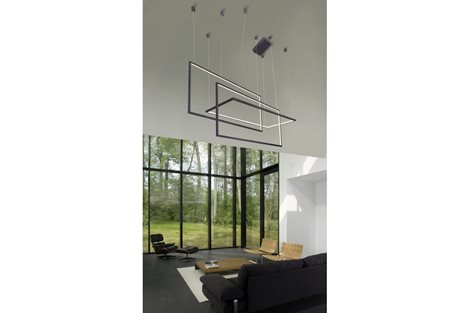 Metric závěsné svítidlo LED 135W 6880lm 3000K stmívatlené 130cm IP20, bílé 2