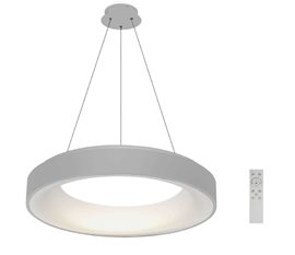 Sovana závěsné svítidlo LED 40W 2200lm 2700-6500K 45cm kulaté IP20, šedé + ovladač