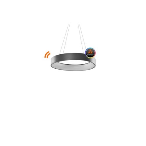 Solvent R SMART závěsné svítidlo LED 32W 2680lm 3000-6000K 45cm kulaté IP20, šedé + ovladač 3