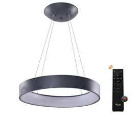 Solvent R SMART závěsné svítidlo LED 32W 2680lm 3000-6000K 45cm kulaté IP20, šedé + ovladač