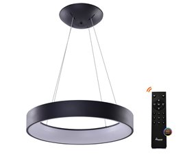 Solvent R SMART závěsné svítidlo LED 92W 4680lm 3000-6000K 80cm kulaté IP20, černé + ovladač