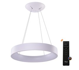 Solvent R SMART závěsné svítidlo LED 92W 4680lm 3000-6000K 80cm kulaté IP20, bílé + ovladač