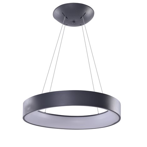 Solvent R SMART závěsné svítidlo LED 92W 4680lm 3000-6000K 80cm kulaté IP20, šedé + ovladač 2