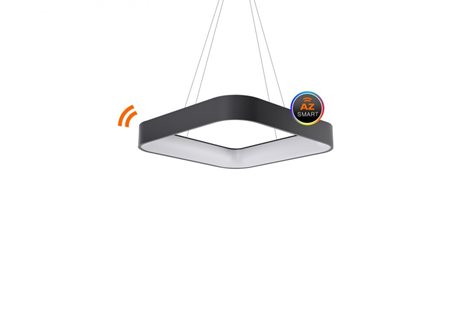 Solvent S SMART závěsné svítidlo LED 32W 2680lm 3000-6000K 45cm hranaté IP20, šedé + ovladač 3