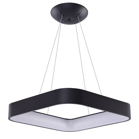Solvent S SMART závěsné svítidlo LED 92W 4680lm 3000-6000K 80cm hranaté IP20, černé + ovladač 2