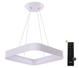Solvent S SMART závěsné svítidlo LED 120W 7680lm 3000-6000K 110cm hranaté IP20, bílé + ovladač