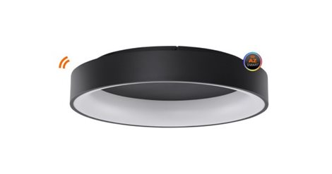 Solvent R SMART přisazené svítidlo LED 120W 7680lm 3000-6000K 110cm kulaté IP20, černé + ovladač 3
