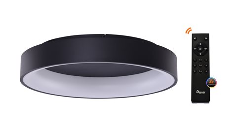 Solvent R SMART přisazené svítidlo LED 120W 7680lm 3000-6000K 110cm kulaté IP20, černé + ovladač 1