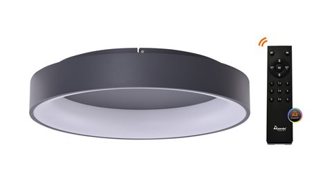 Solvent R SMART přisazené svítidlo LED 120W 7680lm 3000-6000K 110cm kulaté IP20, šedé + ovladač 1