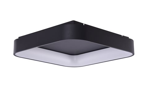 Solvent S SMART přisazené svítidlo LED 32W 2680lm 3000-6000K 45cm hranaté IP20, černé + ovladač 2