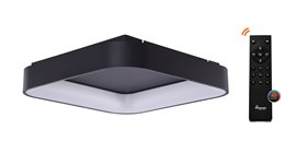 Solvent S SMART přisazené svítidlo LED 32W 2680lm 3000-6000K 45cm hranaté IP20, černé + ovladač