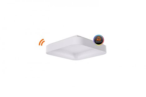 Solvent S SMART přisazené svítidlo LED 42W 3280lm 3000-6000K 60cm hranaté IP20, bílé + ovladač 3