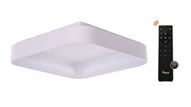 Solvent S SMART přisazené svítidlo LED 42W 3280lm 3000-6000K 60cm hranaté IP20, bílé + ovladač
