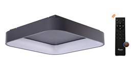 Solvent S SMART přisazené svítidlo LED 92W 4680lm 3000-6000K 80cm hranaté IP20, šedé + ovladač