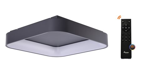 Solvent S SMART přisazené svítidlo LED 120W 7680lm 3000-6000K 110cm hranaté IP20, šedé + ovladač 1