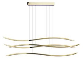 WAVES závěsné svítidlo LED 70W 4900lm 3000K 123cm IP20, zlaté