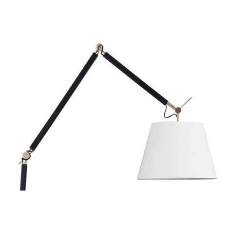 ZYTA tělo stojací lampy 1x E27 60W bez zdroje 250cm IP20, černá/zlatá 5