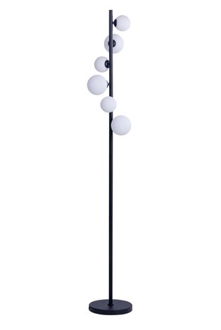 SYBILLA stojací lampa 6x G9 6W bez zdroje 152cm IP20, černé 1