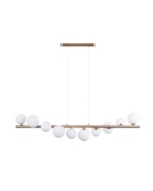 SYBILLA závěsné svítidlo 10x G9 6W bez zdroje 120cm IP20, zlaté