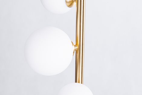 SYBILLA stojací lampa 6x G9 6W bez zdroje 152cm IP20, zlaté 3