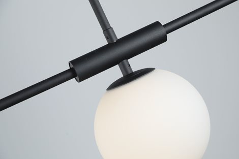 SANTANDER závěsné svítidlo 4x G9 24W bez zdroje 105cm IP20, černé 3
