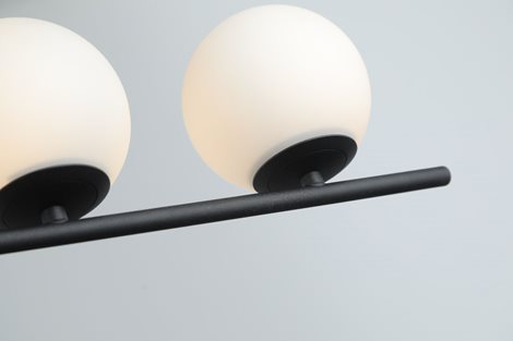 SANTANDER závěsné svítidlo 4x G9 24W bez zdroje 105cm IP20, černé 4