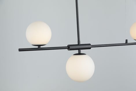 SANTANDER závěsné svítidlo 4x G9 24W bez zdroje 105cm IP20, černé 5