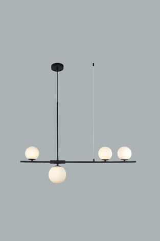SANTANDER závěsné svítidlo 4x G9 24W bez zdroje 105cm IP20, černé 6
