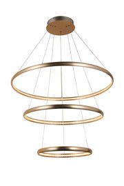 BRIGHTON závěsné svítidlo LED 55W 3300lm 3000K IP20, zlaté