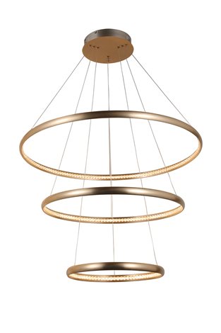 BRIGHTON závěsné svítidlo LED 55W 3300lm 3000K IP20, zlaté 1
