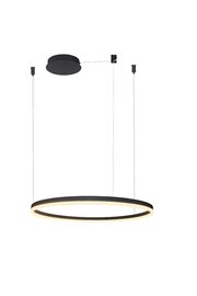 HALO závěsné svítidlo LED 54W 2990lm 2900K 80cm IP20, černé + ovladač