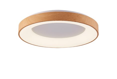 SANTANA stropní svítidlo LED 80W 4800lm 3000-6500K  80cm IP20, dřevěný dekor + ovladač 1