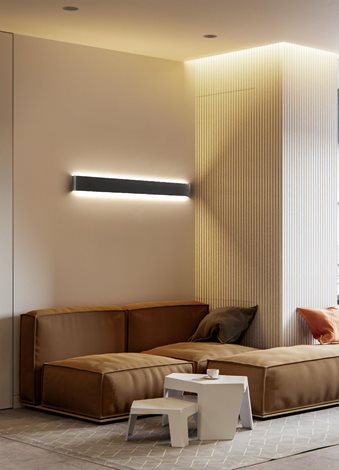 GALASSO 110 svítidlo nástěnné LED 36W 2580lm 3000K IP20, černé 2