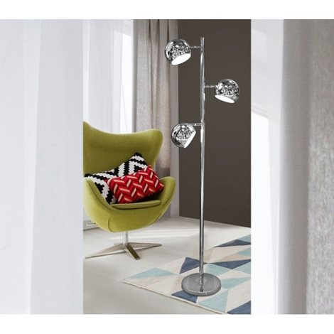 TRINTON stojací lampa 3x E14 40W bez zdroje IP20, chromové 2
