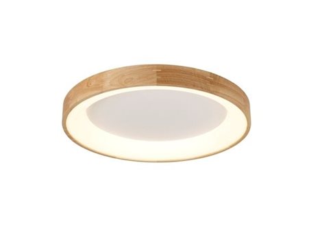 Silvam 45 přisazené svítidlo LED 30W 1950lm 3000K 47cm kulaté IP20, světlé dřevo 1