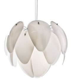 ANTIRES závěsné svítidlo 5x E27 40W bez zdroje 60cm IP20, bílá/chrom