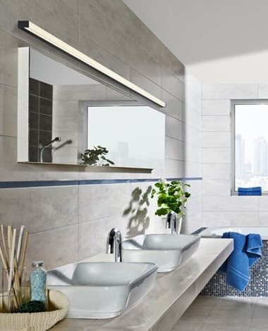 Topaz koupelnové svítidlo LED 35W 2975lm 4000K 153cm IP44, černé 4
