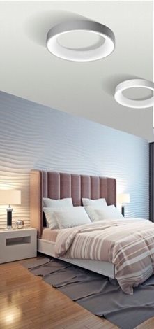 Sovana přisazené svítidlo LED 40W 2200lm 2700-6500K 45cm kulaté IP20, černé + ovladač 5