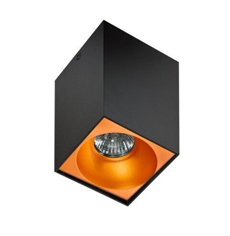HUGO stropní bodové svítidlo 1x GU10 50W 9,7cm hranaté IP20, černé 10