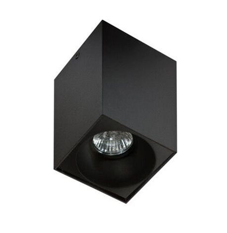 HUGO stropní bodové svítidlo 1x GU10 50W 9,7cm hranaté IP20, černé 11