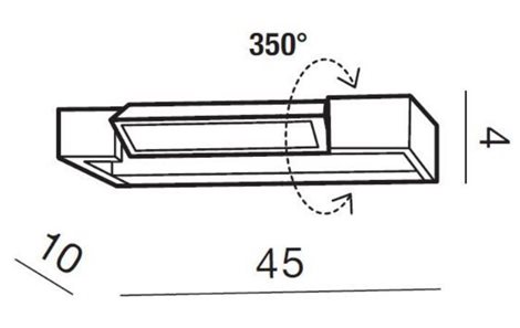Dali koupelnové nástěnné svítidlo LED 12W 1440lm 3000K 45cm IP44, bílé 4