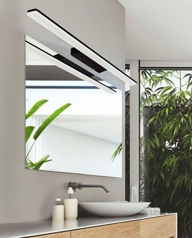 Epsilon koupelnové nástěnné svítidlo LED 18W 1530lm 3000K 60cm IP44, černé 2