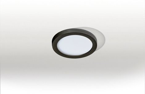 Slim 9 Round zápustné LED svítidlo AZ2834 6W 500lm 3000K RA>90 black acryl 90mm IP44 černé 2